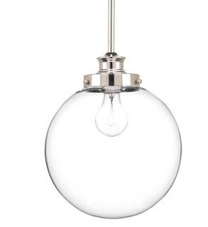 Zipcode Design Cayden 1-Light Globe Pendant, Natural Brass