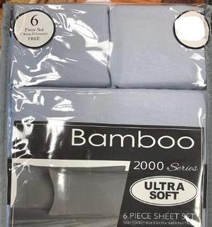 Ashley Taylor Bamboo Essence 2000 Series, Light Blue, Queen