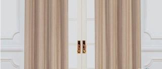 Murano Taupe Room-Darkening Polyester Curtain - 95 in. L x 54 in. W, 2Pk