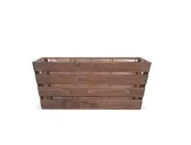 Millwood Pines Solid Wood Basket 5.62x7.5x13.37"