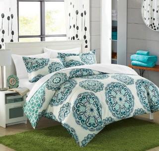 Chic Home Ibiza 3 Piece Reversible Duvet Cover Set (CHDE1925_15220424_15220425)King
