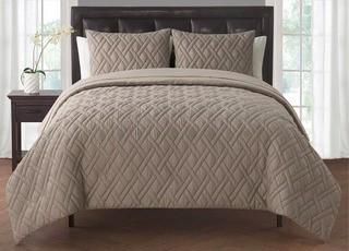 Beachcrest Home Woodbridge 3 Piece Duvet Cover Set (BCMH1483_23591920_23591922)King, Taupe
