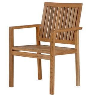 Linear Chair HUC25117B Teak Chair - Set of 2