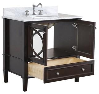 olivia 36 single bathroom vanity - Missing Doors and Drawer!