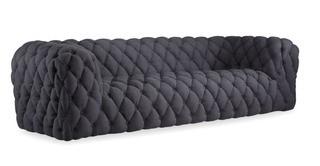 Kardiel Cumulus Mid Century Modern Tufted Chesterfield Sofa - Ink