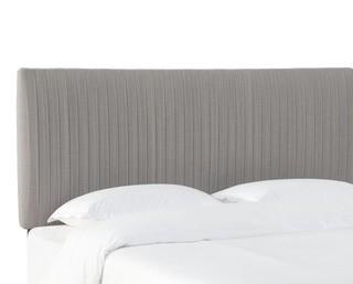 Sanford Pleated Upholstered Panel Headboard California King Grey