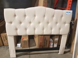 Upholstered Headboard - Beige - Double