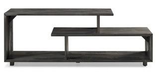 Walker Edison 60 in. Rustic Modern Solid Wood TV Stand Console Entertainment Center -Grey 