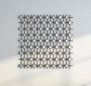 Southern Enterprises 27 in. H x 27 in. W Romilda Mirrored Wall Sculpture 