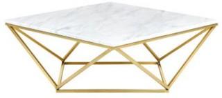Meridian Mason Coffee Table in Gold 216-C