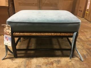 Stephanie Ottoman Black/Blue 