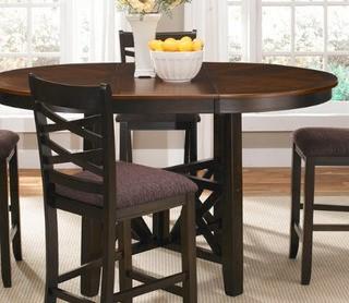 Mendota Extendable Solid Wood Counter High Dining Table