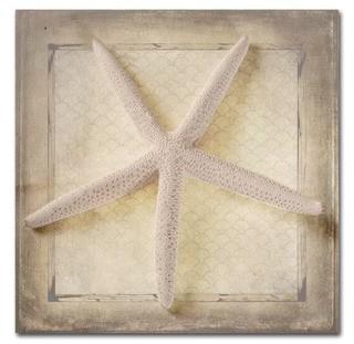 Starfish' Graphic Art Print on Wrapped Canvas 18x18"