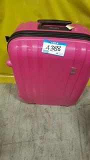 Delsey Pink Hard Sided Luggage 25"