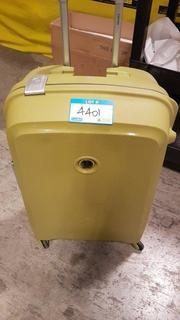 Delsey - Green Hard Sided Spinner Luggage - Handle Broken - 24"
