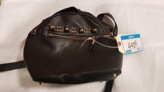 Steve Madden - Blk Ladies Backpack - Rivet Missing on Top