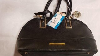 Anne Klein - Blk Ladies Handbag - Zipper Handle Missing
