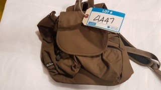 Derek Alexander Ladies Brown Fabric Backpack