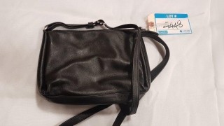 Derek Alexander Blk leather Small Crossbody Purse