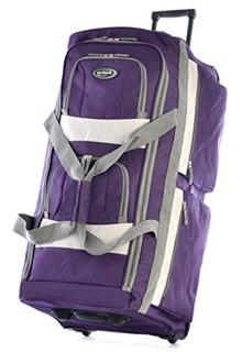 Olympia 8 Pocket Rolling Duffel - DK Lavender