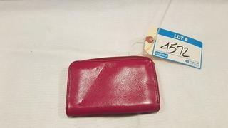 Tissot Ladies Pink Change Purse - Missing Zipper Pull Handle