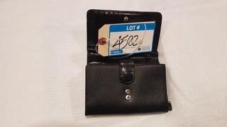 Ladies Small Wallet Purse & Card Holder - Blk  - Missing Strap