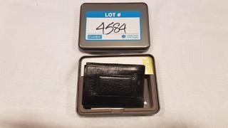 Fossil Mens Card Holder & Money Clip - Blk
