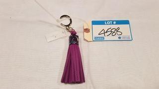 Kate Spade Purple Leather Tassle