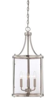 Birch Lane Northport 3-Light Lantern Chandelier (BL14492_20601890) Satin Nickel