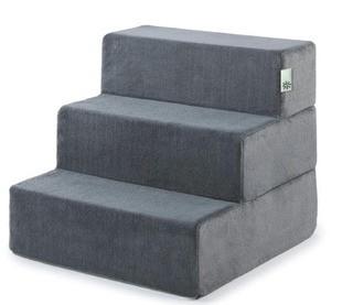Zinus 3 Step Easy Pet Stair, Small, Chacoal 