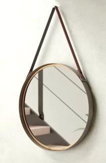 Cole & Grey Metal Round Wall Mirror 18x18"
