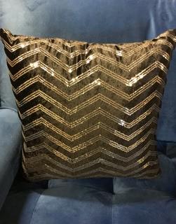 Sequin Zig Zag Throw Pillow, 2PK