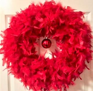 The Holiday Aisle 23" Feather Wreath