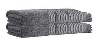 Wick St Lawrence 2 Turkish Cotton Bath Sheets 35x67" , Anthracite