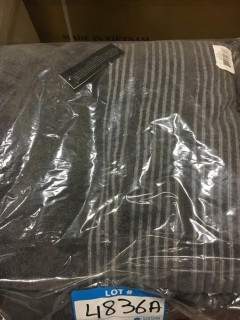 Wick St Lawrence 2 Turkish Cotton Bath Towels 28x54", Anthracite