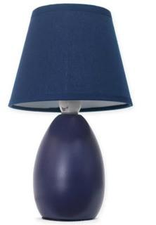 Louis 9" Table Lamp, Blue, 2PK