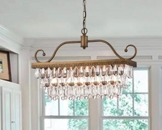 House of Hampton Gerhart 4-Light Crystal Chandelier (HOHM6557_22986195)Golden Bronze