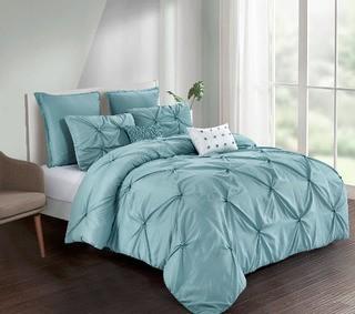 House of Hampton Brunella Solid Comforter Set (WDHO1195_29181507_29181503)Queen, Blue