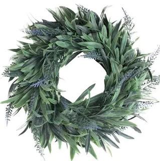 Ophelia & Co. Artificial Dusty Springtime Wispy 10" Wreath (NLGT9826)