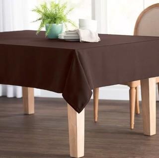 Wayfair Basics Poplin Rectangular Tablecloth (WFBS1862_24096040_24096082)Brown, 90x132"