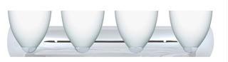 Besa Lighting Sasha II 4-Light Vanity Light Glass Shade: Opal/Chrome