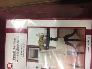 Surefit 4 Parsons Chair Covers, Short Style/Deep Red