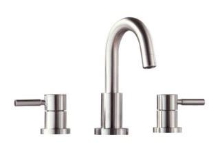 Avanity Positano 8 in. Widespread 2-Handle High-Arc Bathroom Faucet in Brushed Nickel with Drain