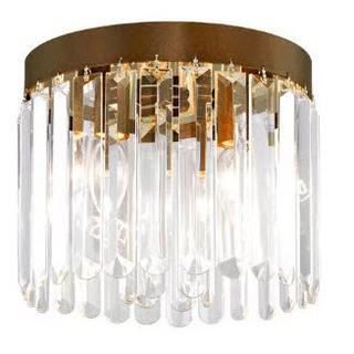 House of Hampton Caroline 3-Light Crystal Flush Mount (HOHN5907_17251004)Palacial Bronze