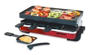 Swissmar 8 Person Classic Red Raclette, Cast Aluminum, Floor Display