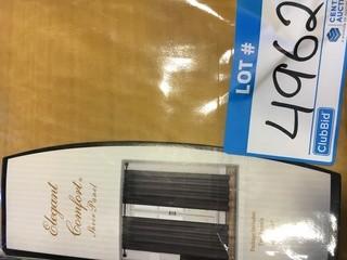 Elegant Comfort 4 Piece Solid Sheer Panels with Rod Pocket - Window Curtain 40-inch width X 84-inch Length, Gold 