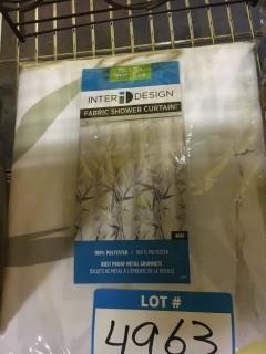 iDesign Anzu 72-Inch x 72-Inch Shower Curtain in Green