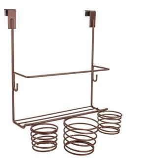 Home Basics 12 in. W. Over the Cabinet Hair Tool Organizer