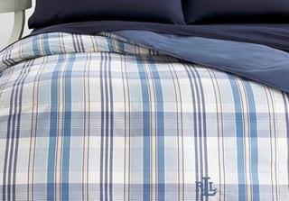 Ralph Lauren Reversible Down Alternative Comforter, Navy, Twin 