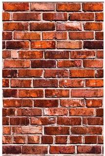 Wallies 17003 Brick Vinyl Wall Decals - 25 x 38 in. - 2 per Pack